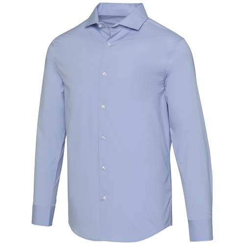 Chemise en popeline pour homme personnalisée Carnelian Bleu clair